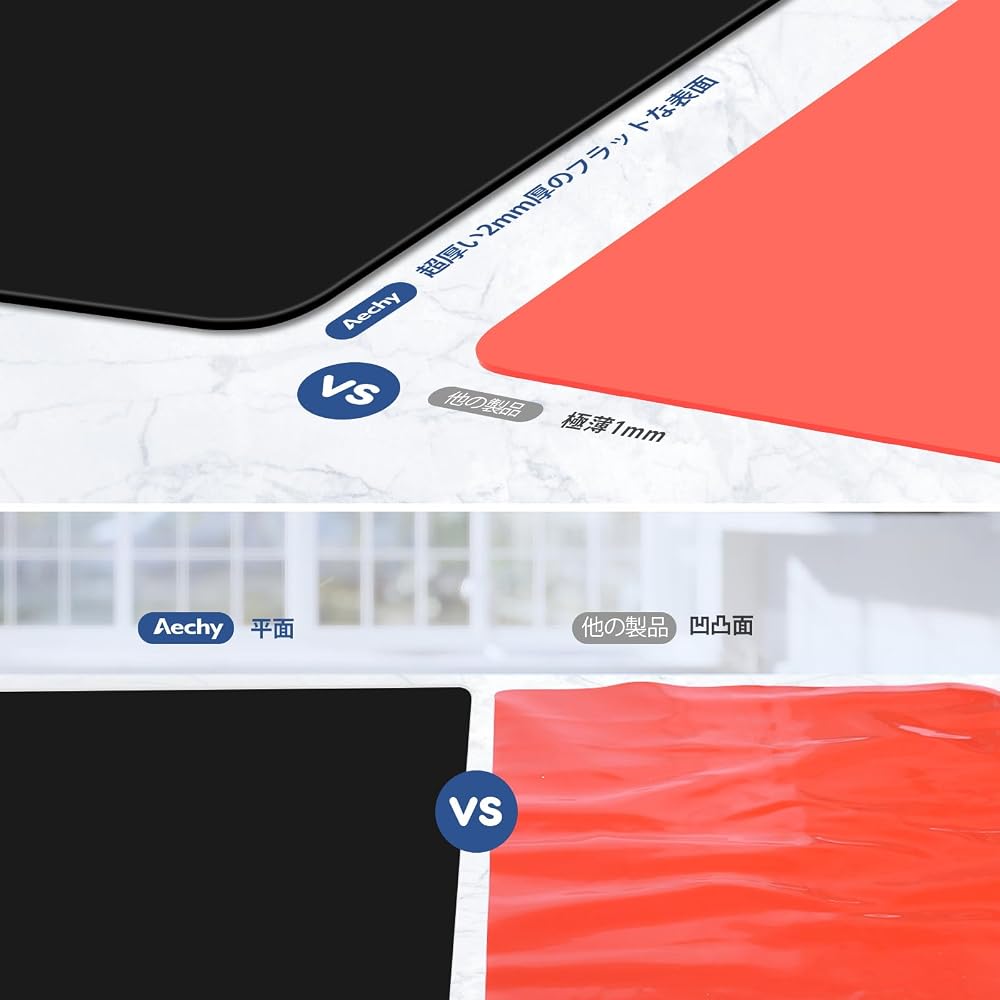 Silicone Kitchen Counter Mat, 70 x 42 cm, 2 mm Thick, Heat Resistant (250°C), Cuttable, Non-Slip,
