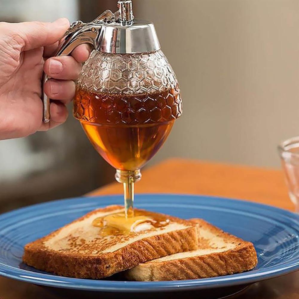 200ML Syrup Dispenser Honey Dispenser Sauce Kitchen Storage Jar Cooking Tools For Home Restaurant