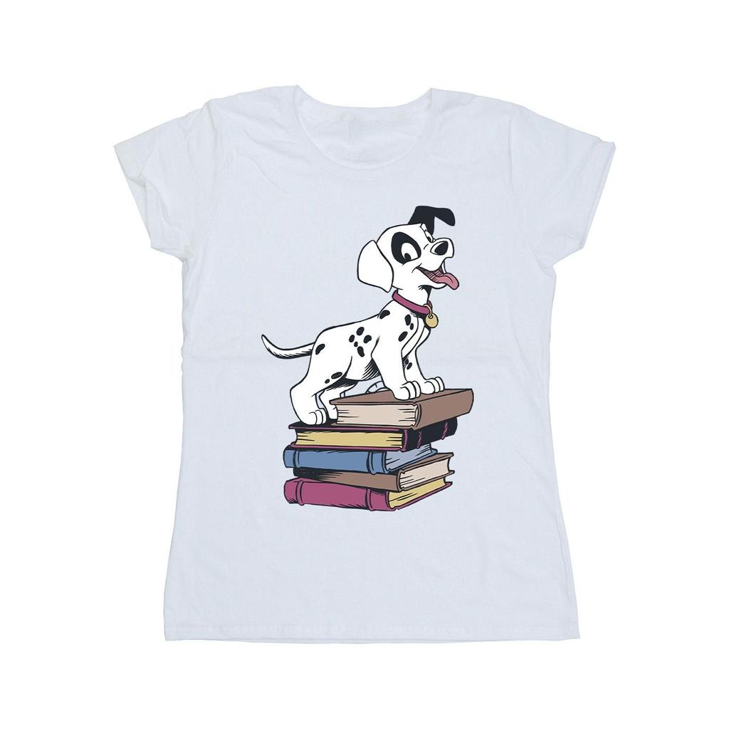 Disney Womens/Ladies 101 Dalmatians Books Cotton T-Shirt