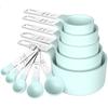 10PCS Plastic Measuring Spoons Set Stackable Measuring Cup and Spoon Set  Baking Tool