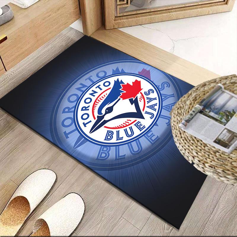 Blue Jays Logo  Carpet, Kitchen Rugs, Yoga Mat, Non-Slip Mats, Rug for Bathroom, Living Room bedroom, Camping Rugs Christmas Gift