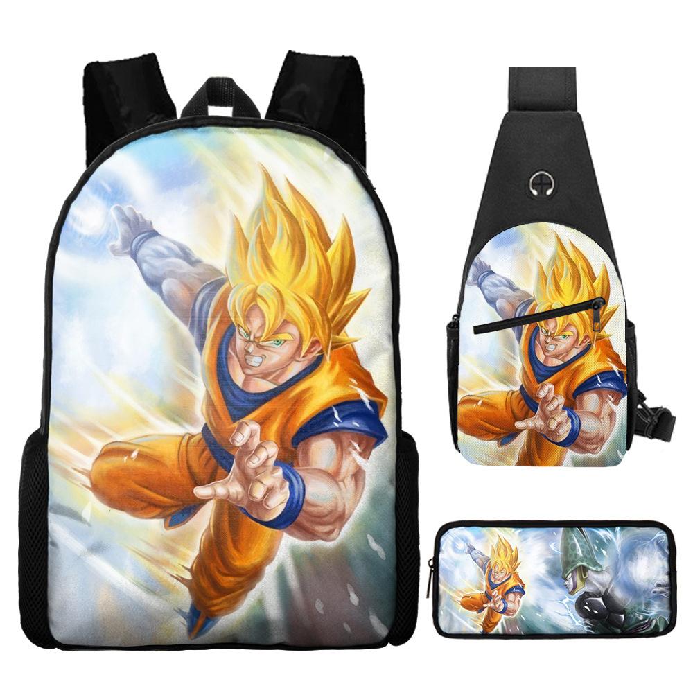 Dragon Ball Dragon Ball Backpack Primary And Secondary School Schoolbag Shoulder Bag Satchel Pencil Case