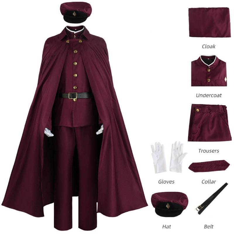 Косплей-костюм «Bungo Stray Dogs» с аксессуарами для аниме-конвенций