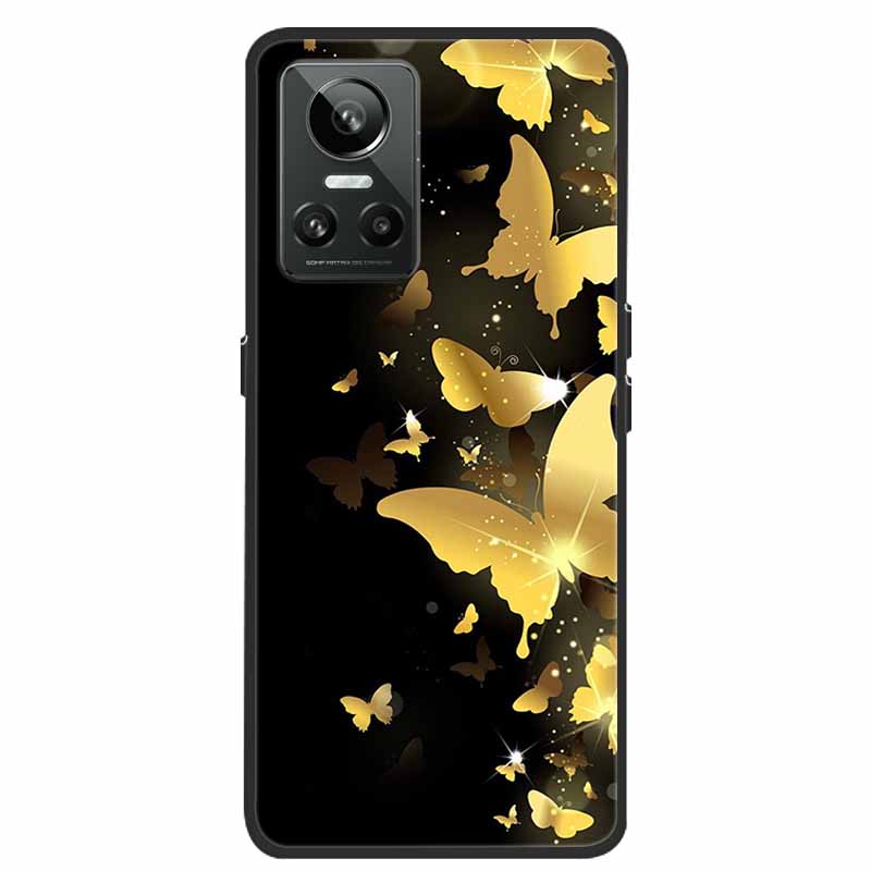 Чехол для телефона Realme GT Neo3 Чехол Черный Силиконовый Мягкая Задняя Крышка Для Телефона Realme GT Neo 3 Чехол-Крышка RealmeGT G T Neo 3 Coque