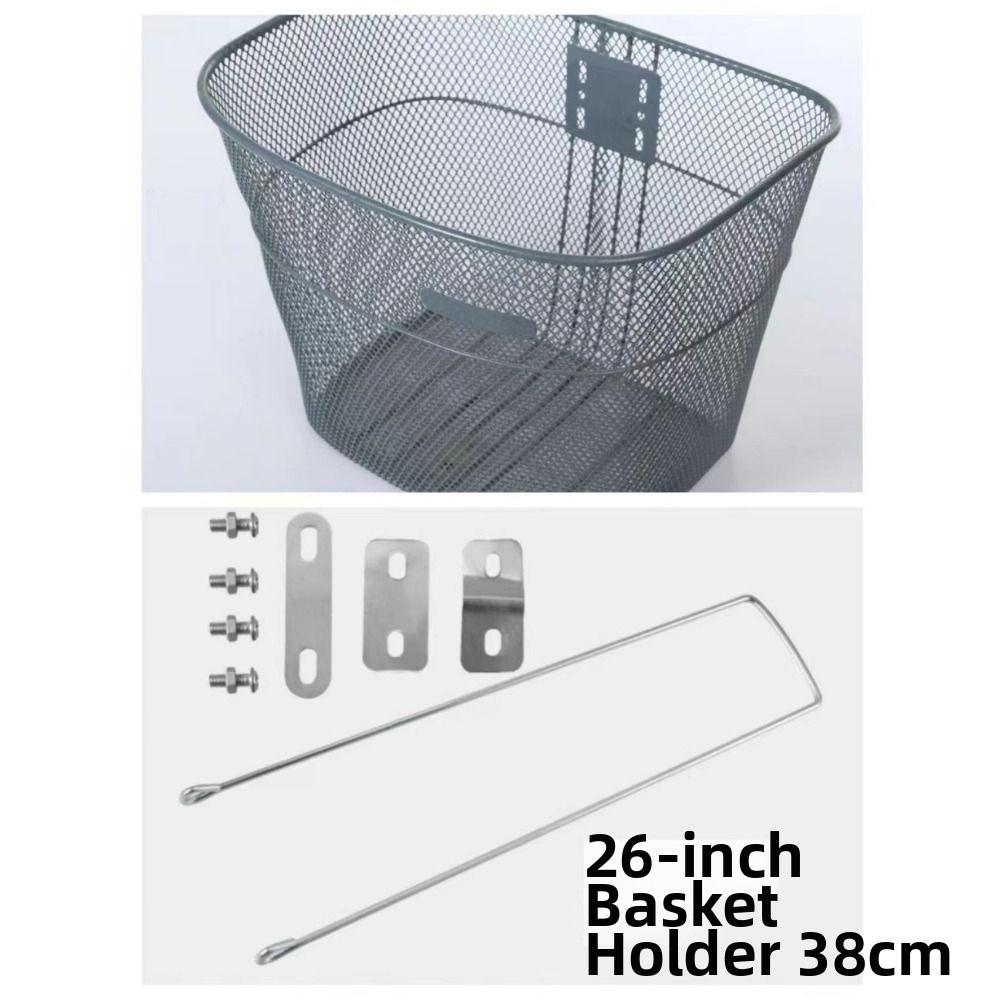 Metal Large Cart Basket Easy To Install Fixed Backpack New Bicycle Front Basket