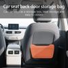 Сумка для хранения на сиденье автомобиля, сумка для хранения на спинке сиденья, нескользящий держатель для солнцезащитных очков, большая вместимость, автомобильная урна для мусора для поездок на работу на открытом воздухе