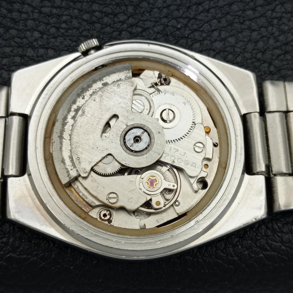 ПОДЛИННЫЕ ВИНТАЖНЫЕ МУЖСКИЕ АВТОМАТИЧЕСКИЕ ЧАСЫ SEIKO 5 ЯПОНСКОГО ПРОИЗВОДСТВА С ЧЕРНЫМ ЦИФЕРБЛАТОМ a500146-2 R151a-a500146