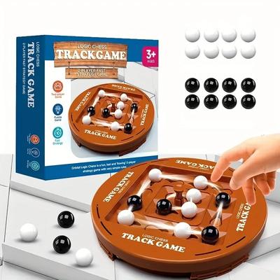 Логическая шахматная игра-трек для двух игроков, быстрая стратегическая игра, тренировка мышления, развивающая мозг, интеллектуальная игрушка для детей, семейная вечеринка, веселье