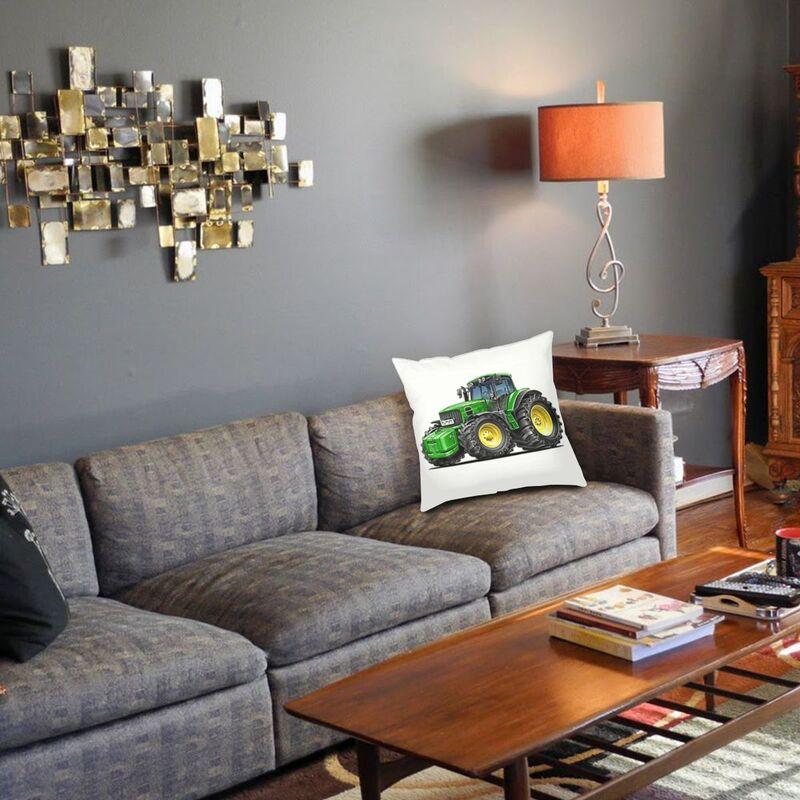 Tractor Cushion Cover 40x40 Cm Velvet Polyester Nordic Throw Pillow Case Home Decoration Sofa Chair Pillowcase