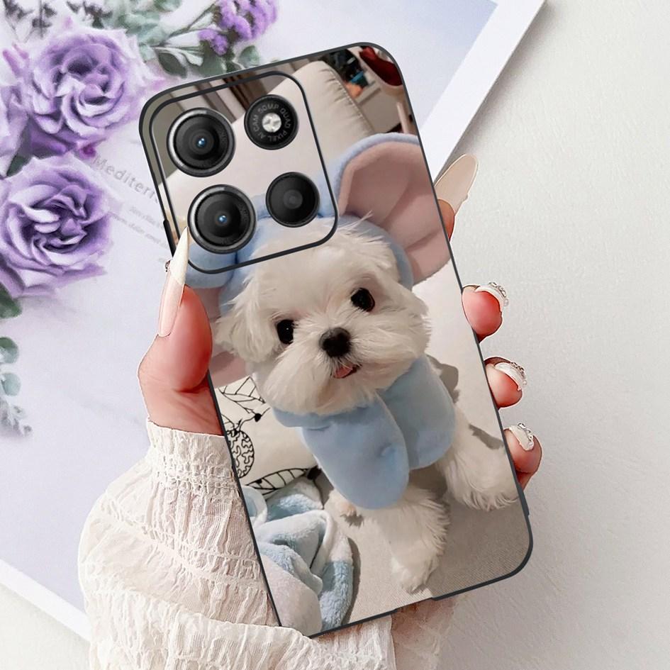 Силиконовый чехол для Motorola Moto G15 G75 2024 Cover Милый Панда Лев Ударопрочный ТПУ Чехлы для телефона Для MotoG15 MotoG75 G 75 G 15 Etui