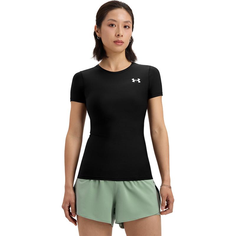 Under Armour Футболка HeatGear® OG с круглым вырезом и коротким рукавом, женская, черная, 1387562-001