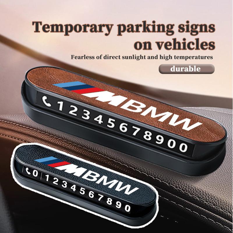 Car Temporary Parking Phone Number Digital Moving Number Plate For BMW M Performance Alpina M3 M5 M6 X1 X3 X4 X5 G20 OZ3