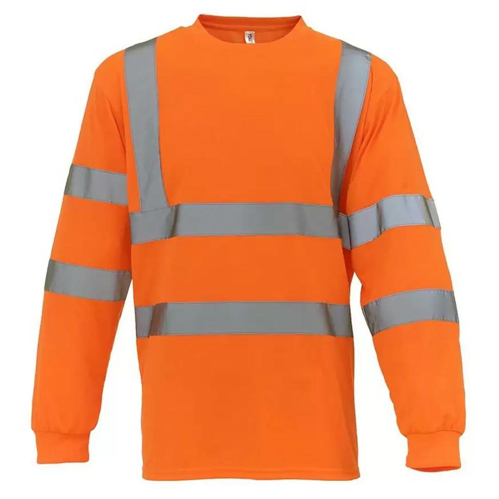 Yoko Unisex Adult Hi-Vis Long-Sleeved T-Shirt