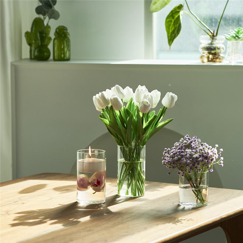 6 шт. стеклянных подсвечников в форме цилиндра Hurrican, набор плавающих свечей, гидропонная ваза для цветов, экологический резервуар, банка для хранения ювелирных изделий