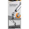 Industrial grease gun dual nozzle kit, suitable for excavators and trucks.