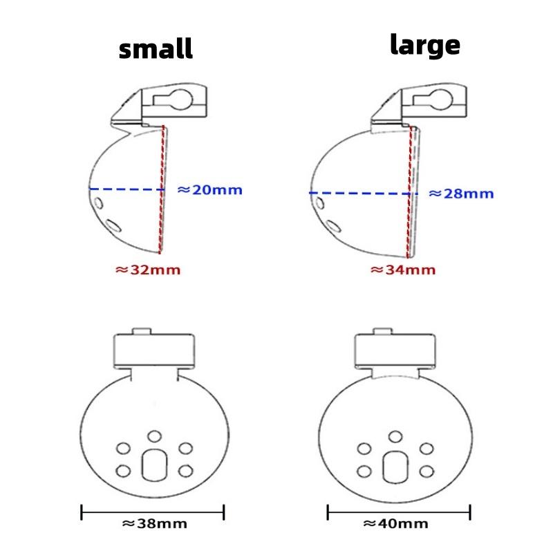 Male Chastity Cage with Pot Lid Design Anti-Infidelity Escape Prevention SM Penis Restraint Urethral Device Adult Product Sextoy