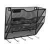 Wall File Mail Organizer Holder 3 Tier for Pamphlets Notebooks Save Space Versatile Paper