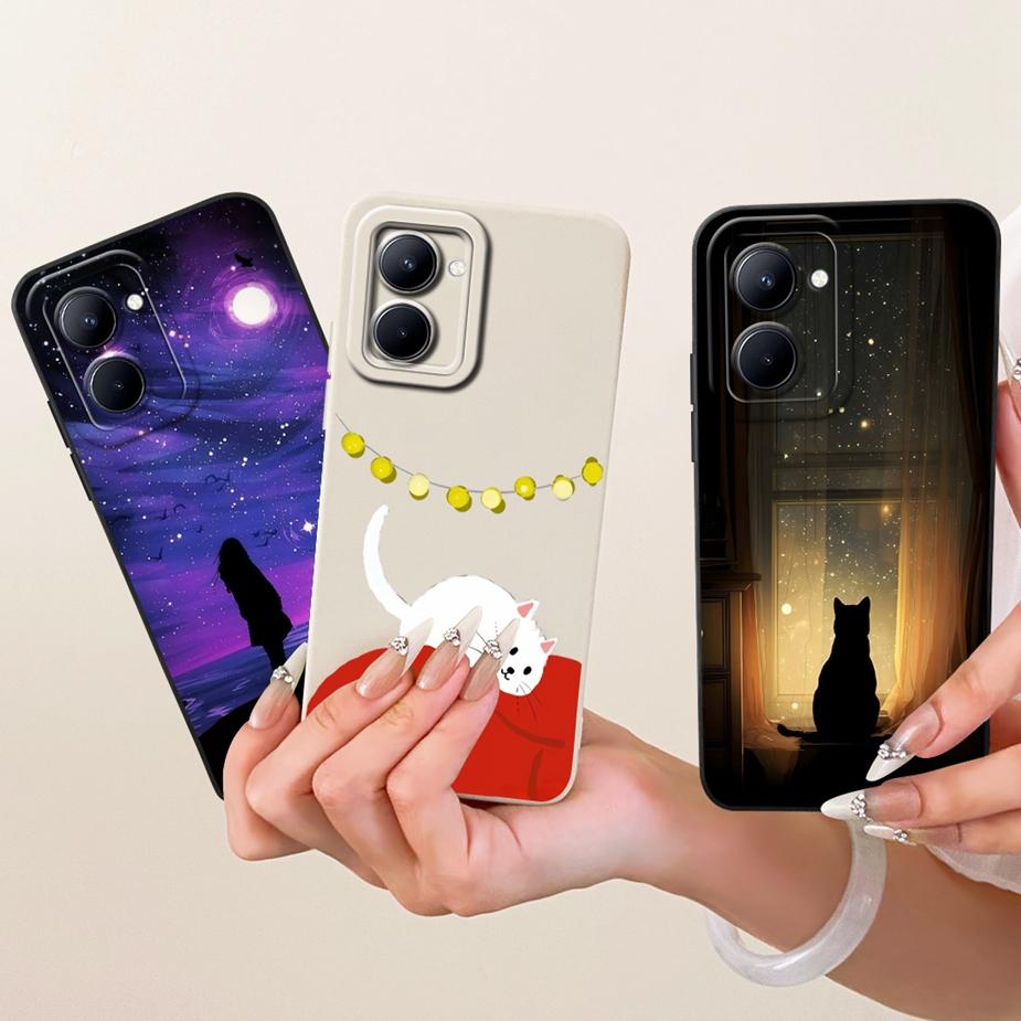 Чехол для Realme C33 RMX3624 RMX3627 Милый Мультяшный Кролик Чехол Мягкий Силиконовый Чехол Для Realme C31 C 33 RealmeC33 2023 Fundas Coque