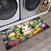 Easter Rabbit  Bunny Absorbent Carpet Kitchen Mat Soft Thickened Kitchen Floor Mat Waterproof Non-slip Oil-proof Floor Mat Runner Rug