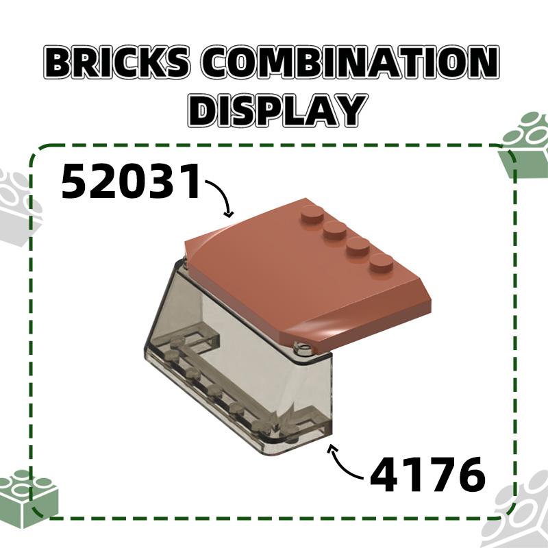 28 шт./лот 52031 4 точки Чехол для автомобиля Строительный блок Инструмент Moc Аксессуары Совместим с Brick Наборы для игры для детей Подарочная опция Коробка