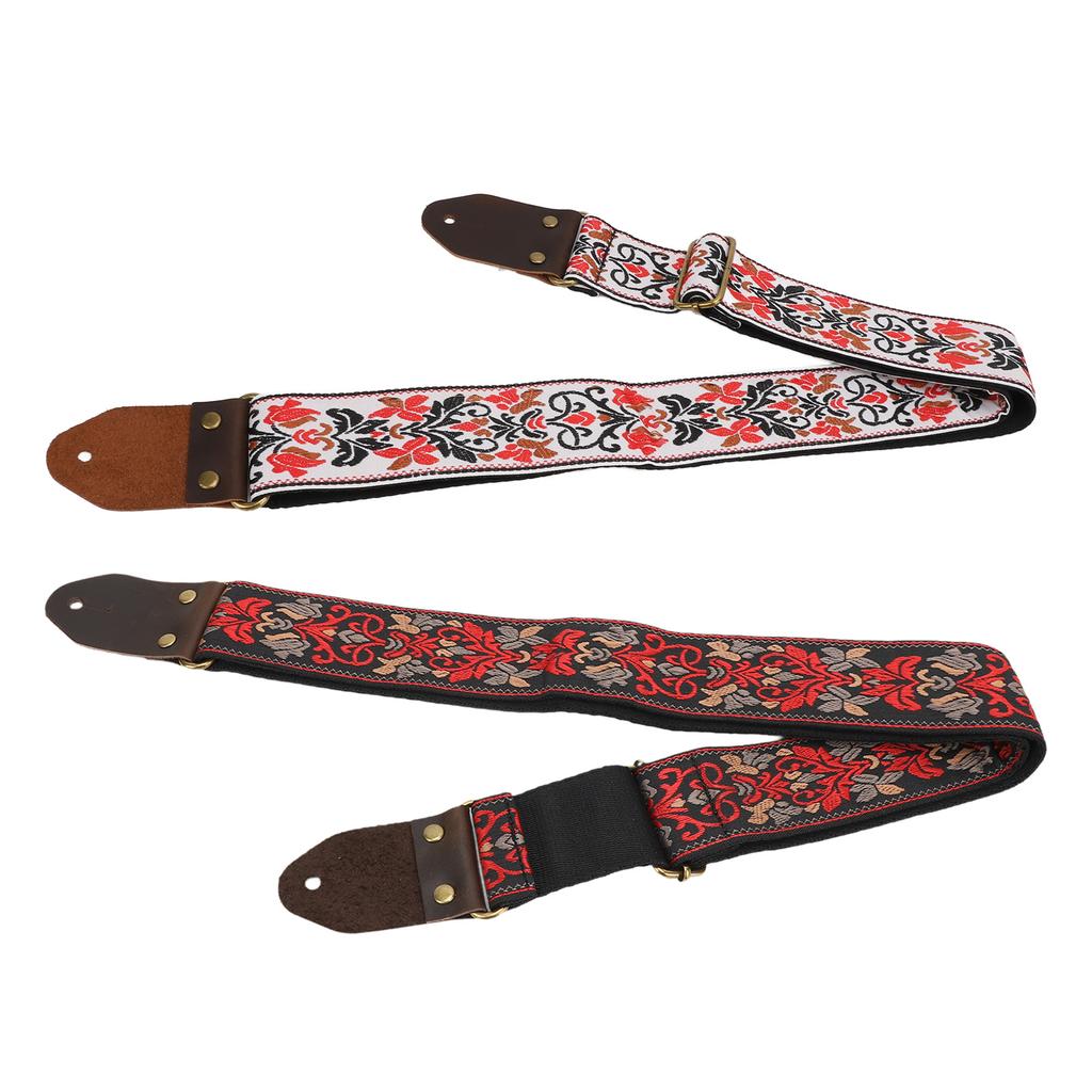 Guitar Strap Thickened and Widened Multifunctional Unique Jacquard Embroidery Guitar Strap