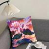 Lotus Fashion Cushion Cover Pillowcase Ultra Soft Skin Friendly Fabric Cloud Like Comfort Concealed Zipper