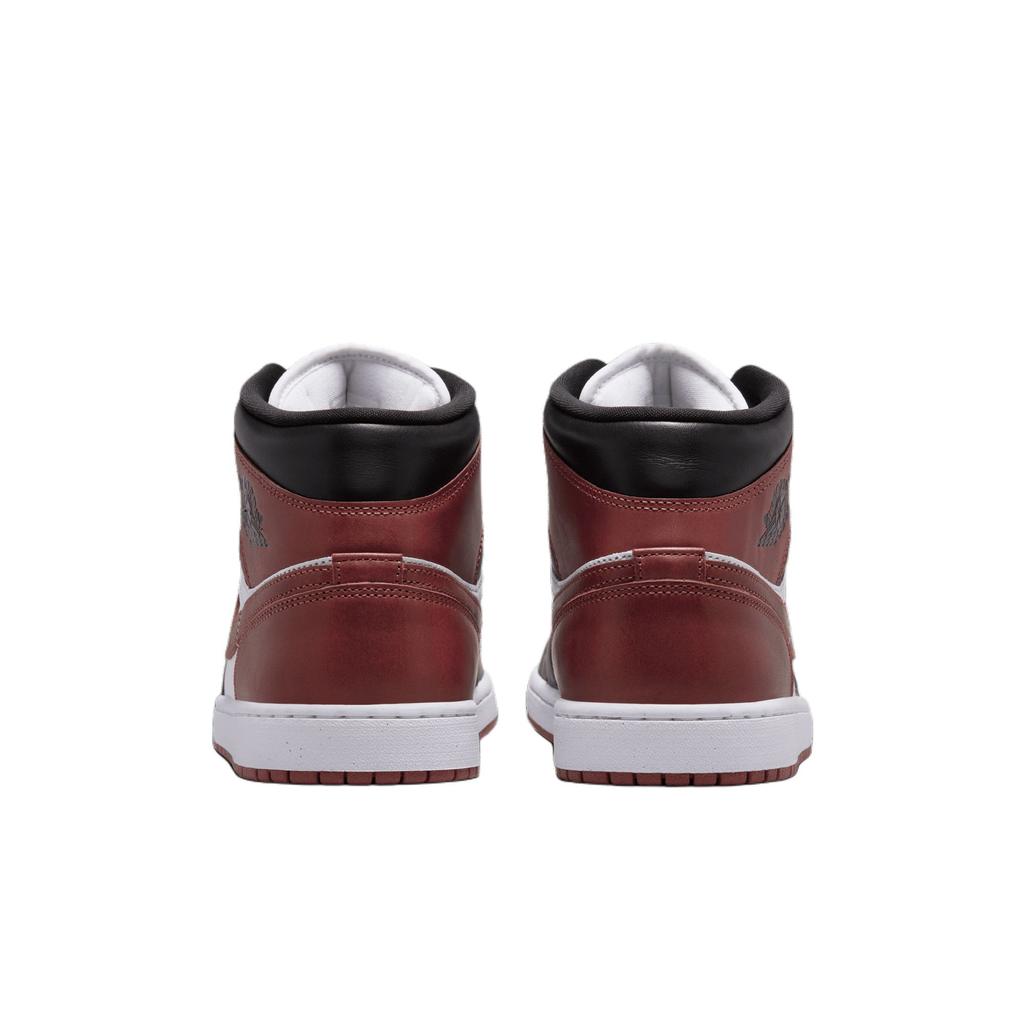 Кроссовки Air Jordan 1 Mid SE Dark Pony Unisex красные белые черные HF3216-102