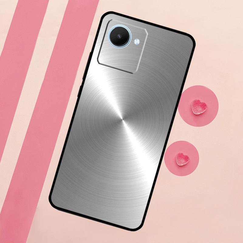 Металлический чехол с узором из стали и железа для Realme C53 C55 C35 C33 C31 C30 C25s C21Y C15 C11 GT Neo 5 3T 2T 9 10 11 Pro Plus