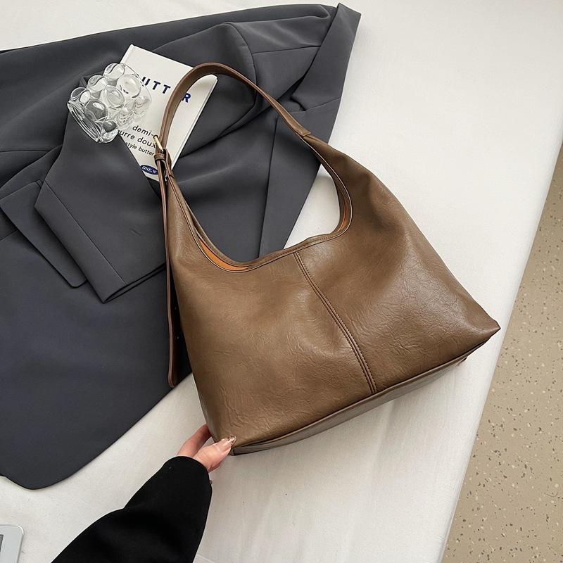 Премиальный sense Maillard женская сумка-тоут 2025 новая осенне-зимняя ретро сумка через плечо большая вместимость сумка для通勤