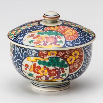 Yamashita craft Old Imari бамбук и слива с крышкой из сосны, 400-13-696