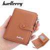 Women Fashion Hasp Tri-fold Wallets PU Leather Card Holder Zipper Coin Purse Wallet