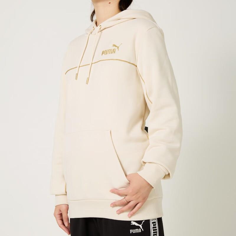 Puma Повседневная толстовка с логотипом Топы унисекс Бежевый 680141-87