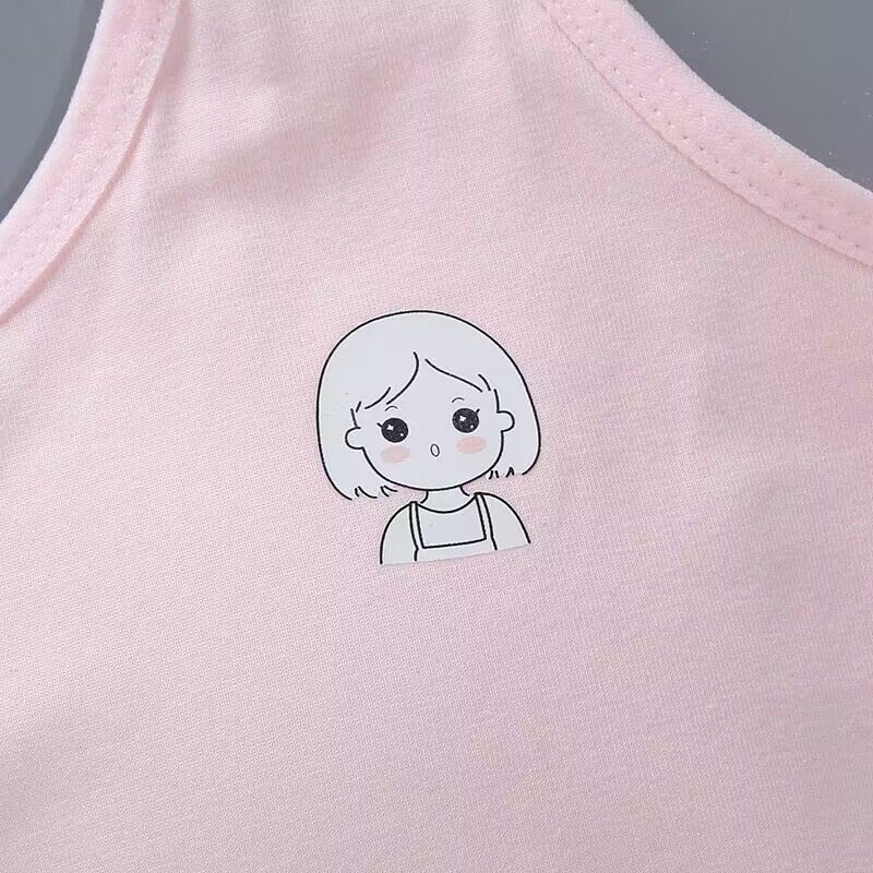 Хлопковый бюстгальтер, нижнее белье для подростков, тренировочный бюстгальтер для девочек, укороченный топ, 8–14 лет