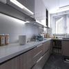 Матовый серебристый 40 см наклейка на стену украшение из нержавеющей стали кухня гостиная холодильник столешница самоклеящиеся обои