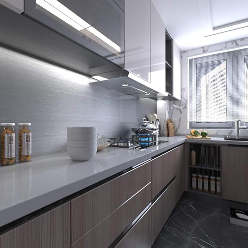 Матовый серебристый 40 см наклейка на стену украшение из нержавеющей стали кухня гостиная холодильник столешница самоклеящиеся обои