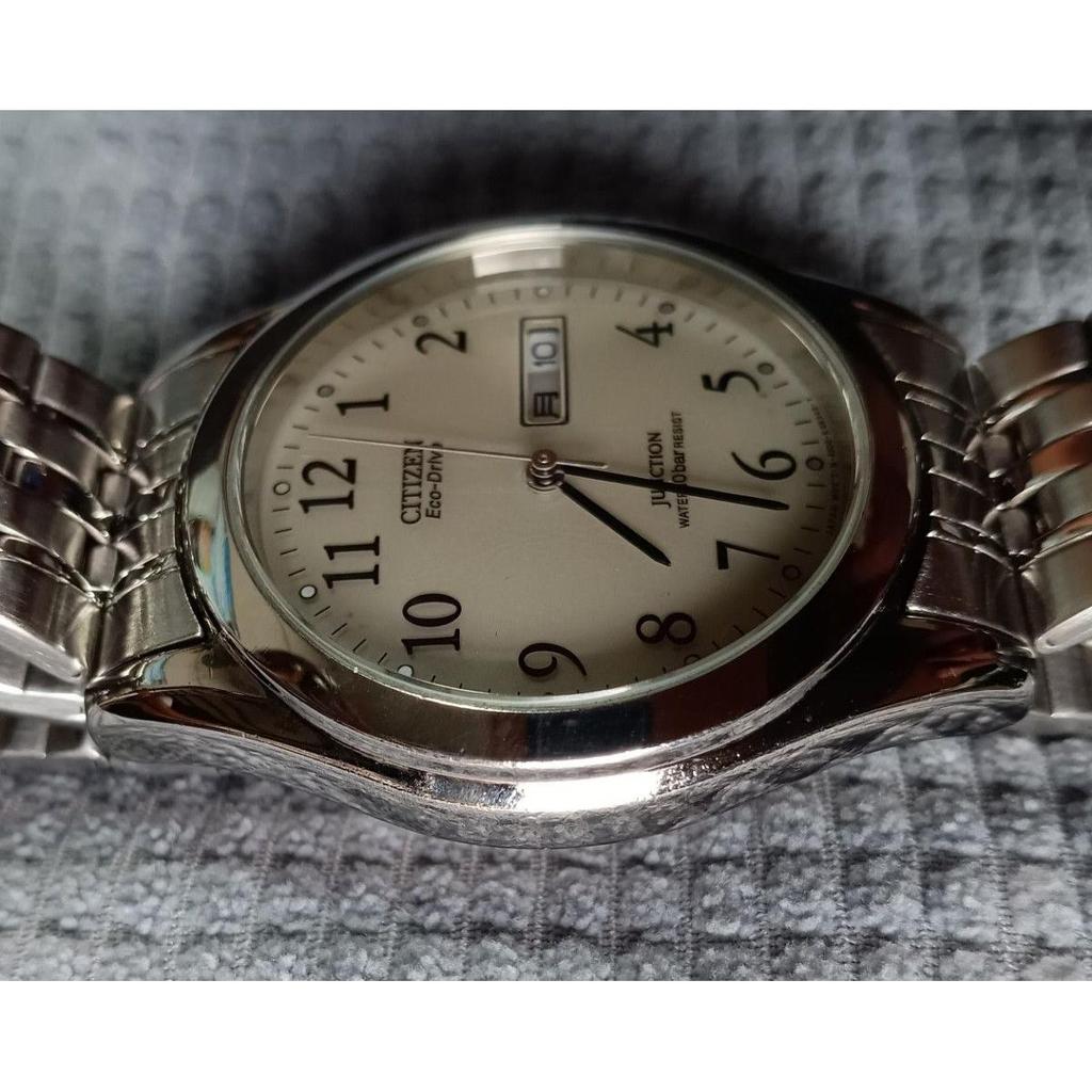 Б/у Мужские часы CITIZEN Eco-Drive JUNCTION Серебристые