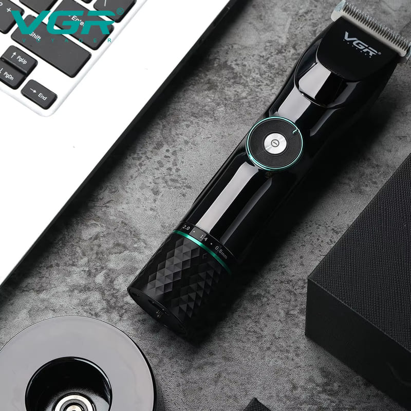 Высококачественная мужская электрическая машинка для стрижки волос с цифровым дисплеем и регулируемой скоростью. Электрическая машинка для стрижки волос для бритья и машинка для стрижки волос высокой мощности