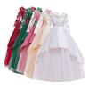 Child Girls Lace Bowknot Princess Wedding Performance Formal Tulle Dress Clothes