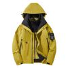 Spring and Autumn Three-in-One Outdoor Shock Clothes Men's Jacket Men's Hooded Windproof Waterproof Top Solid Color Jacket Men