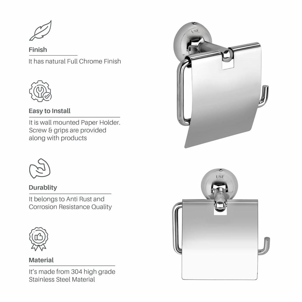 Toilet Paper Roll Holder for Bathroom, 304 Stainless Steel Toilet Paper Holder In Bathroom, Toilet Tissue Roll Holder for Bathroom