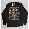 Мужская футболка с длинным рукавом Harley-Davidson 'Wanted', с круглым вырезом, из мягкой эластичной ткани, повседневный топ