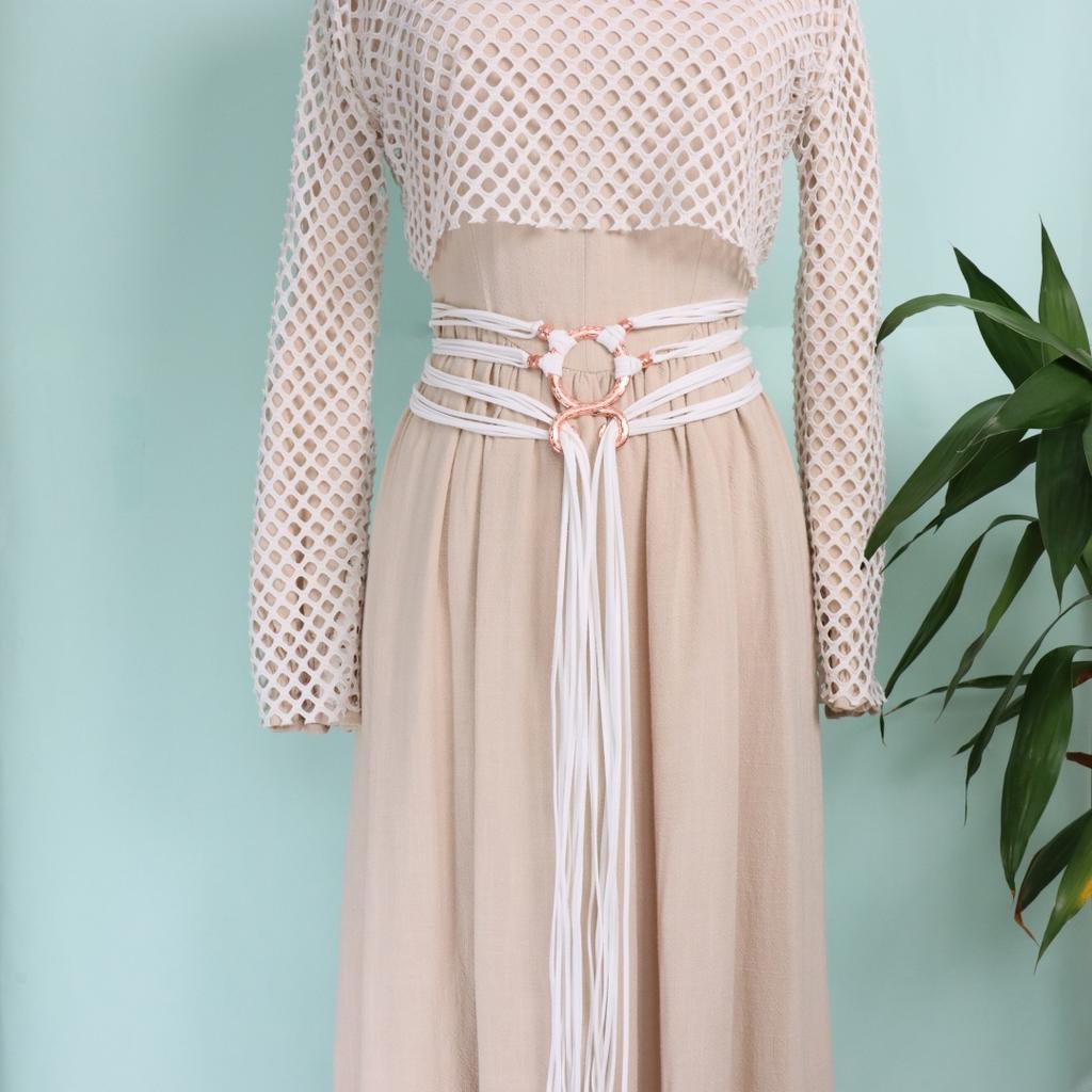 Пояс из веревки викинга - Женский костюм викинга Средневековый пояс с крестом тролля Аксессуары ведьмы Хэллоуин Косплей