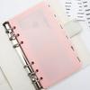 6pcs Frosted PP Binder Pocket Dividers – A6 Cash Envelopes for 6 Ring Budgeting Planner Inserts, Supplies & Accessories