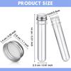 5Pcs Test Tubes 40 Ml Plastic Test Tubes with Screw Lids Clear Candy Tubes Vials Storage Containers for Sample Powder