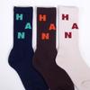 HANKY ALPHABET CREW SOCKS [Navy-Green]