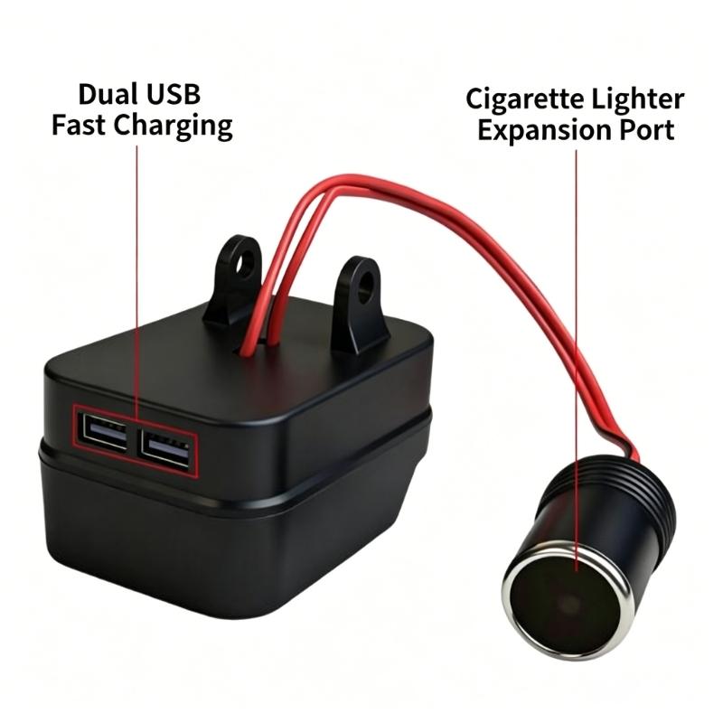 Адаптер для запуска автомобиля 12В 24В с 2 портами USB для зарядки и зажимами для автомобиля, внедорожника, грузовика, резервное использование, готов к использованию