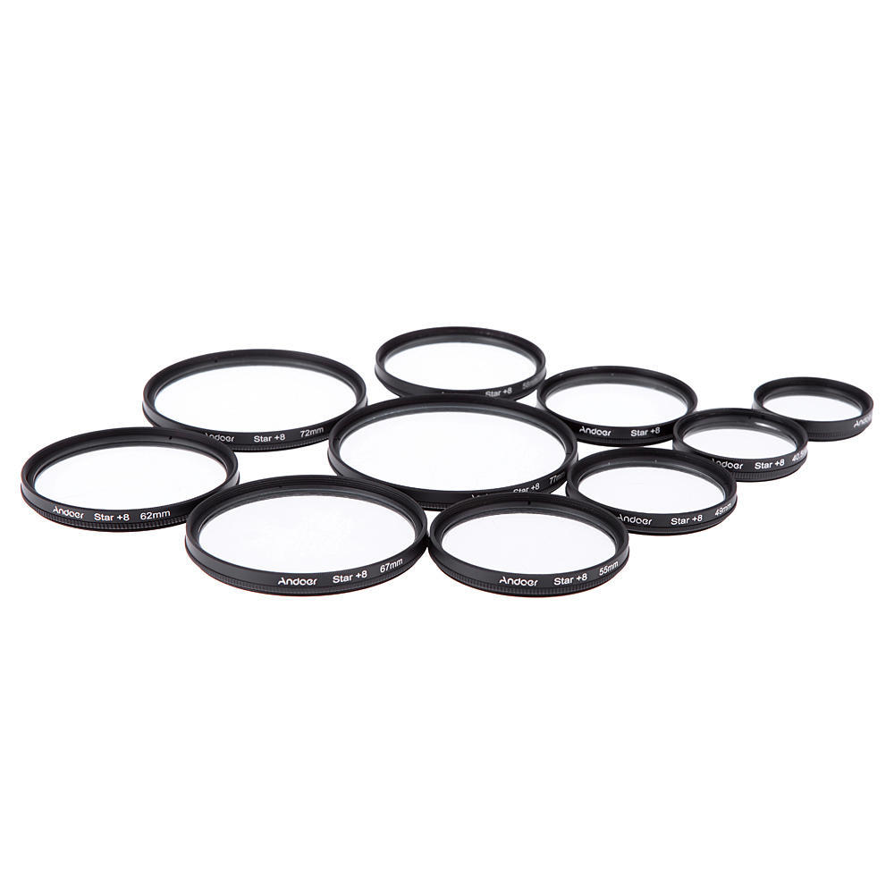 Andoer 67mm Filter Set UV + CPL + Star 8-Point Filter Kit with Case for Canon Nikon Sony DSLR
