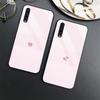 Защитный чехол с сердечком для Samsung Galaxy A52 A71 A72 A73 A53, стеклянный чехол для Samsung A13 5g A03 A22 A21s A03 Core A42 A70
