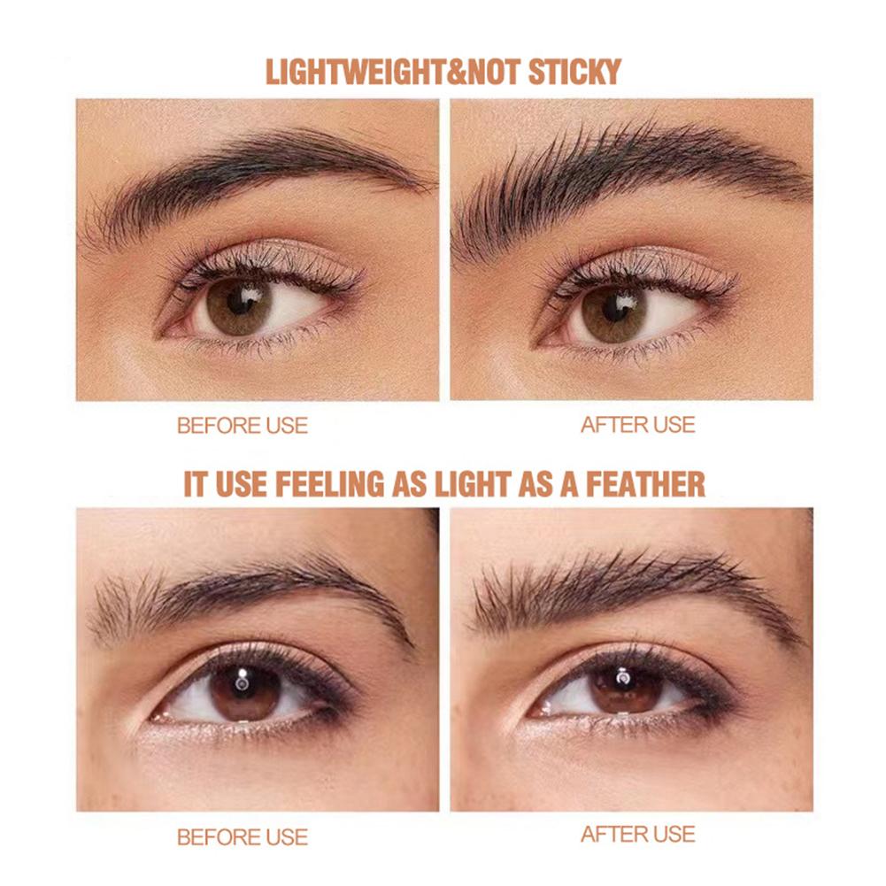 Eyebrow gel transparent wax for styling fixing long-lasting with brush