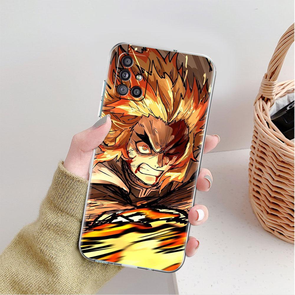 Прозрачный чехол Demon Slayer Anime для Samsung Galaxy A52 A12 A51 A32 A21s A71 A32 A22 50 A70 A31 A72 5G, чехол для телефона